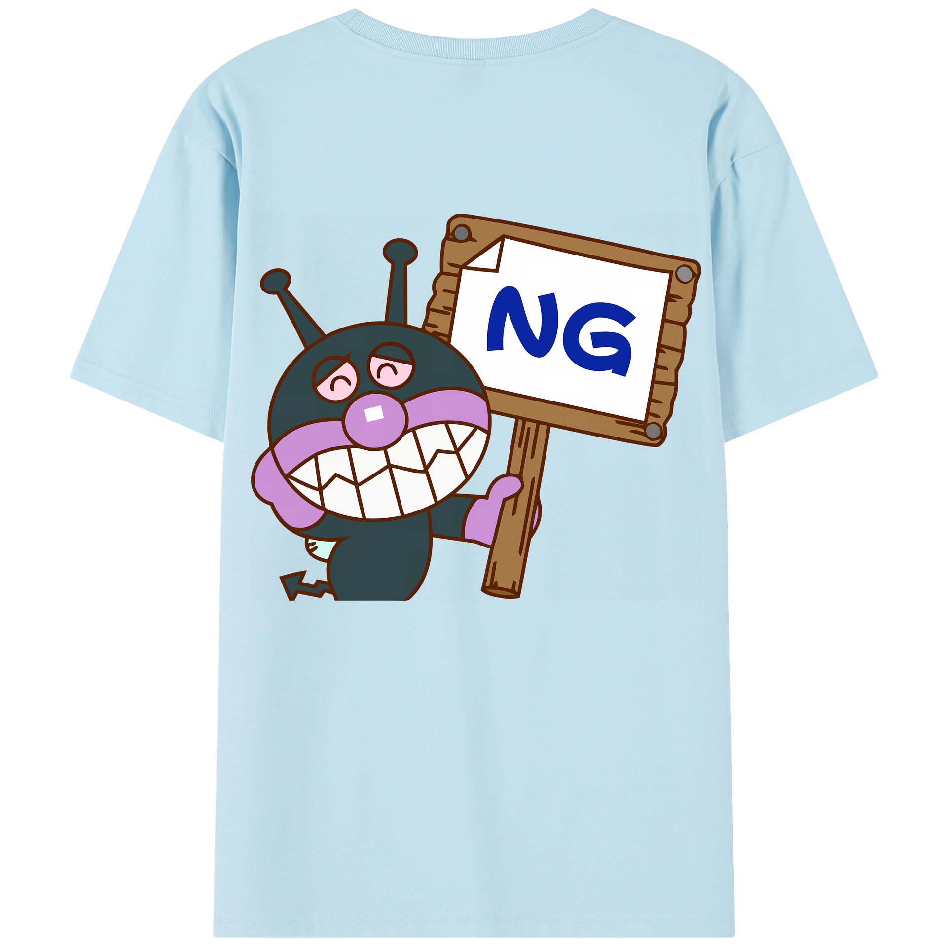 （画像用） アンパンマン Anpanman 綿100％半袖Tシャツ（背面プリント）